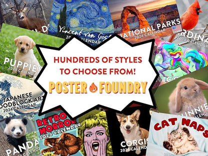 White Tiger Calendar 2027 Monthly Wall Calender 12 Month
