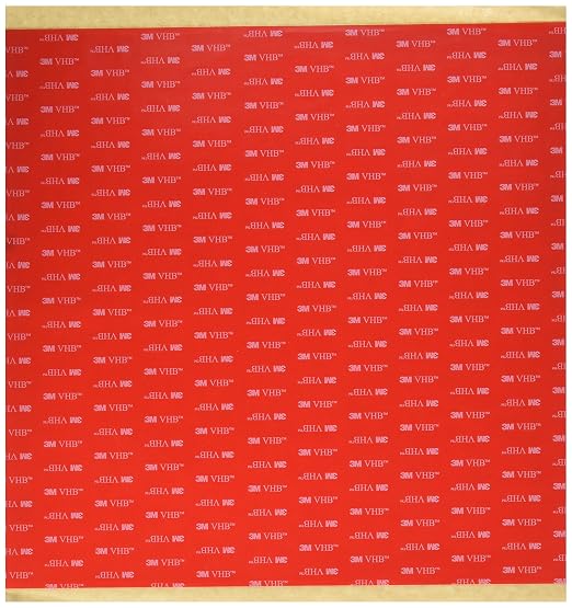 3M VHB Mounting Tape 4905, 12" x 1 Yard, Clear, Double-Sided, Permanent, High Strength, Long-Term Durability