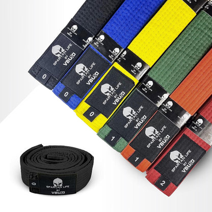 Karate Belt, All-Purpose Martial Arts Belt, Judo, Taekwondo Belt, Durable MMA Color Rank TKD Belt Size 0-6.