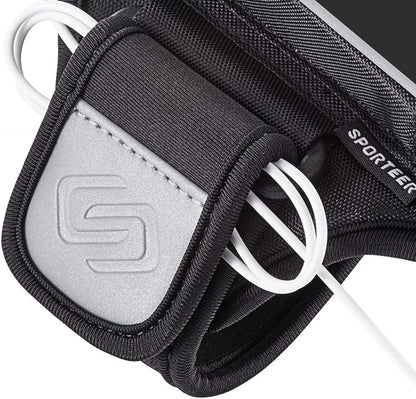 Sporteer Velocity V8 Running Armband - Compatible with iPhone 16 Pro Max, 16 Plus, 15/14 Pro Max, 16/15/14 Pro, iPhone 16/15/14, Galaxy S24+, S23 Plus, Pixel, & Many More Cell Phones - FITS Cases