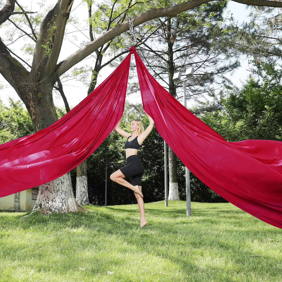 Aerial Silks 11 Yards Aerial Silks For Home Aerial Yoga Swing Aerial Yoga Hammock Swing Aerial Silk For Gymnastics