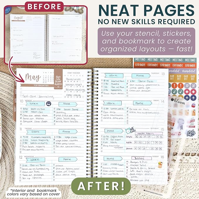 bloom daily planners 2027 Planner (January - December 2027) - Weekly & Monthly Softcover Planner for Women - Calendar Year Inspirational Agenda Book with Stickers - 5.5" x 8.25" - Garden Party