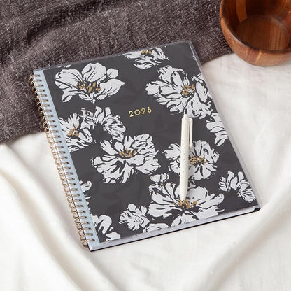 Blue Sky 2026 Weekly & Monthly Planner Calendar, 8.5"x11", Baccara Dark