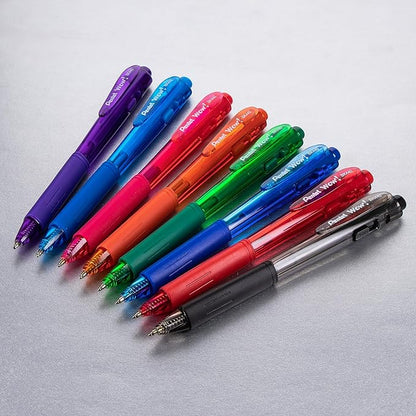 Pentel WOW! Ballpoint Pen, (1.0mm) Medium Line, Black Ink, Pack of 180, Canister (BK440PC60A)