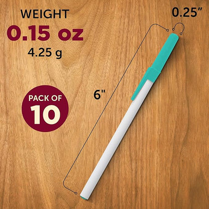 DISCOUNT PROMOS Value Stick Pens Set of 10, Bulk Pack - Black Ink, Great for Office, School, Business, Tradeshows, Events - Teal